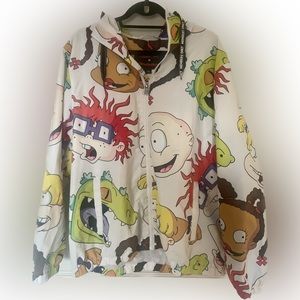 Members Only X Nickelodeon RUGRATS Hoodie Jacket MULTICOLORED Graphics Sz XL Men